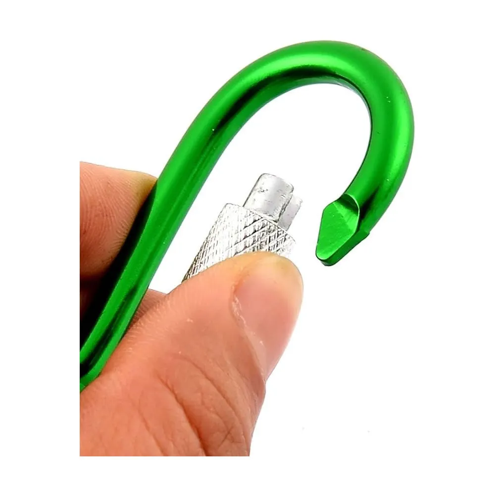 12 Piece Assorted Colors Carabiner Clip Hooks Ysd 71894