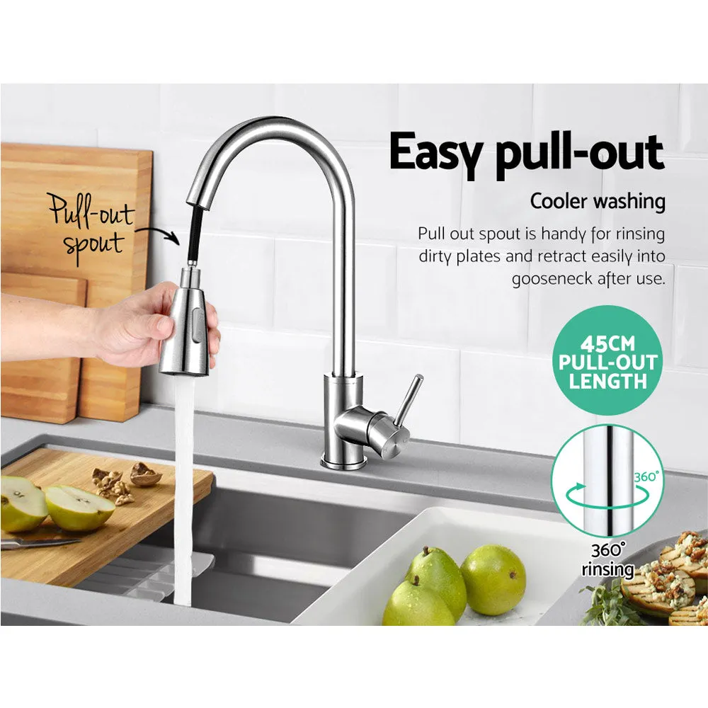 360° Swivel 2 Mode Pull Out Kitchen Mixer Tap - Cefito