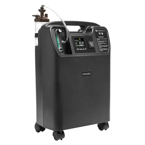 3B Medical Stratus 5 LPM Stationary Oxygen Concentrator - Black