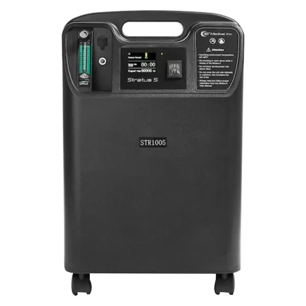 3B Medical Stratus 5 LPM Stationary Oxygen Concentrator - Black