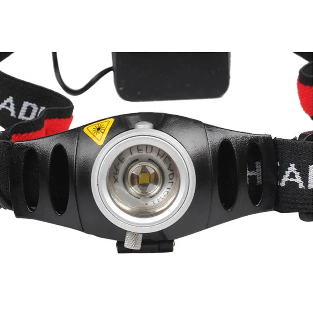 Adjustable Focus Led Headlamp 2000 lumens LED Headlight Torch Outdoor Camping Fishing Head Light Lanterna use 3x AAA