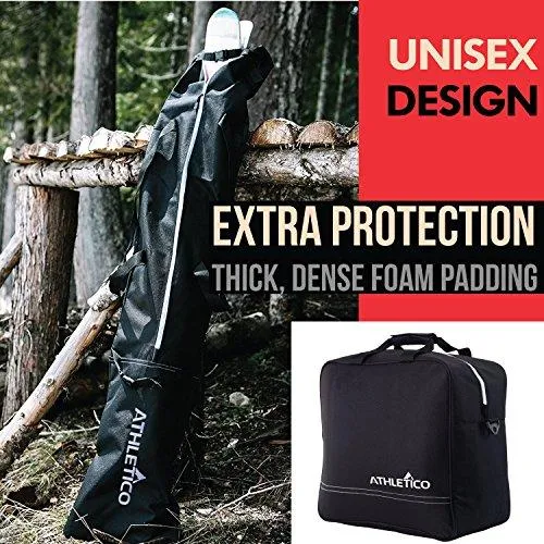 Athletico Padded Two-Piece Ski and Boot Bag Combo