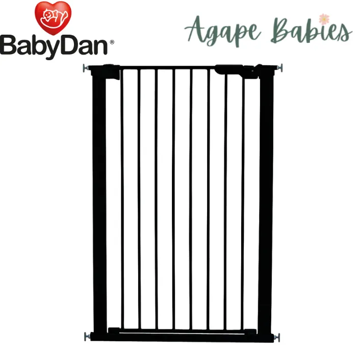 Baby Dan Pet Premier Extra Tall Pressure Fit Gate with 1 Extensions (Black) by Scandinavian Pet Design