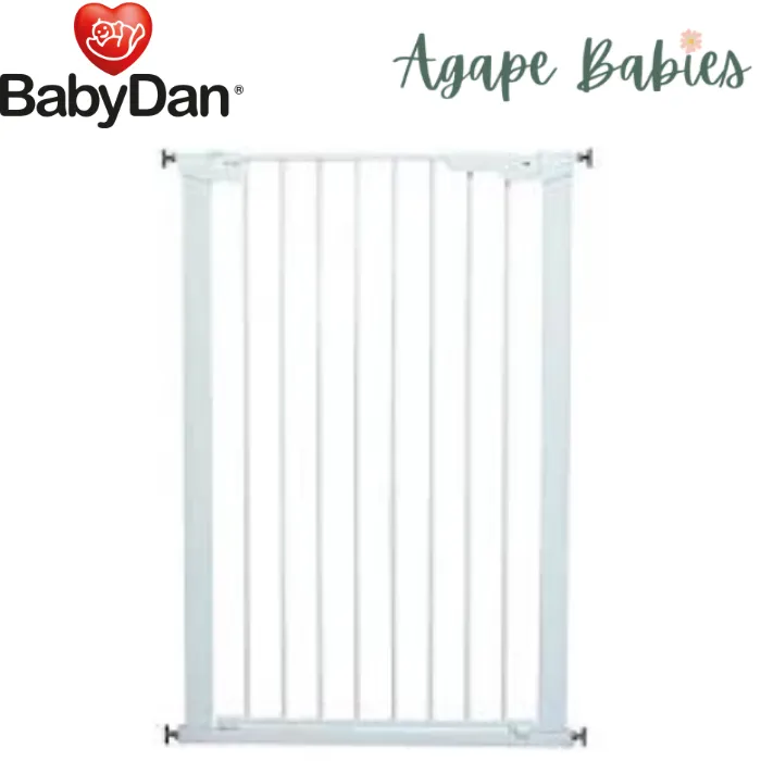 Baby Dan Pet Premier Extra Tall Pressure Fit Gate with 1 Extensions (White) by Scandinavian Pet Design