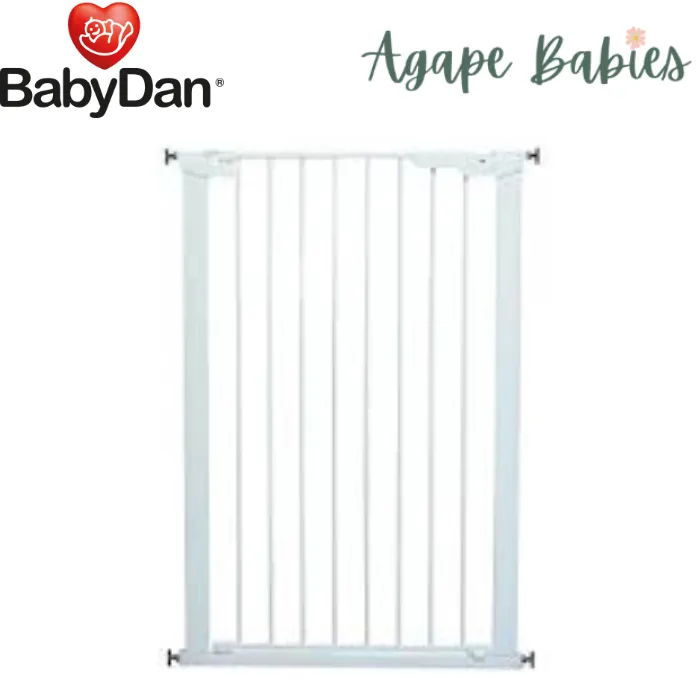 Baby Dan Pet Premier Extra Tall Pressure Fit Gate with 2 Extensions (White) by Scandinavian Pet Design