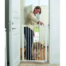 Baby Dan Pet Premier Extra Tall Pressure Fit Gate with 2 Extensions (White) by Scandinavian Pet Design