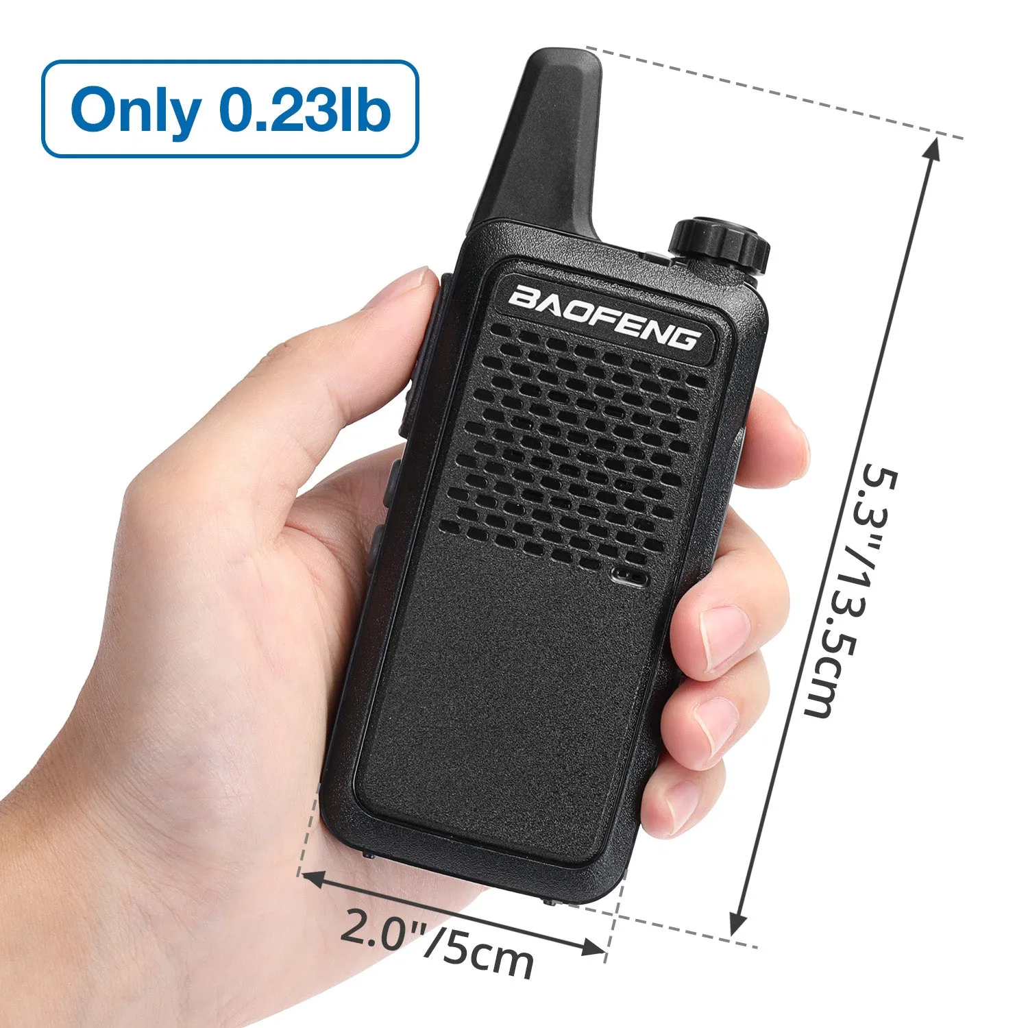 Baofeng GT-22 [2 Pack] 2W/0.5W FRS/PMR Radio