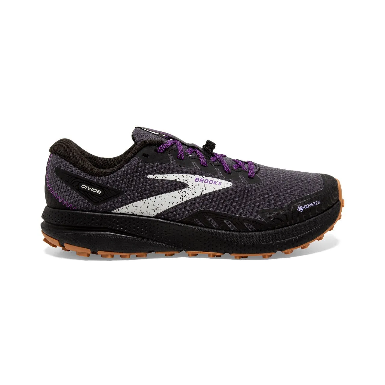 Brooks Divide 4 Goretex (Women's) - Black/Blackened Pearl/Purple