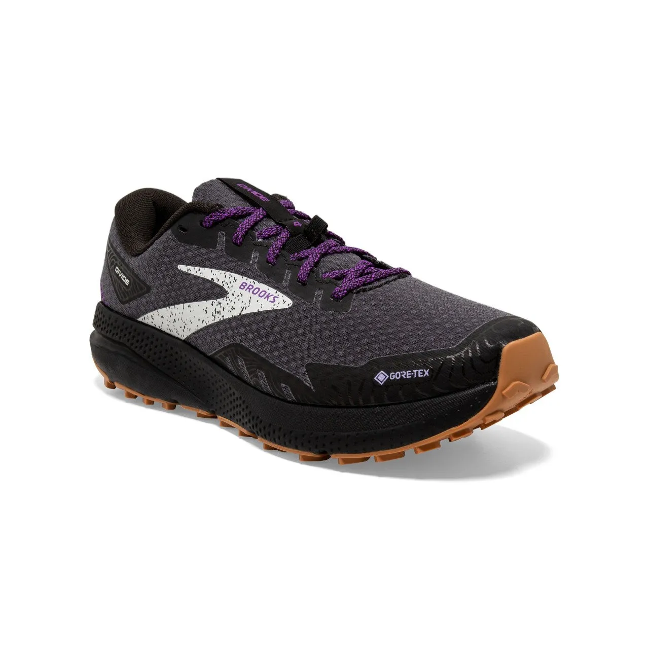 Brooks Divide 4 Goretex (Women's) - Black/Blackened Pearl/Purple