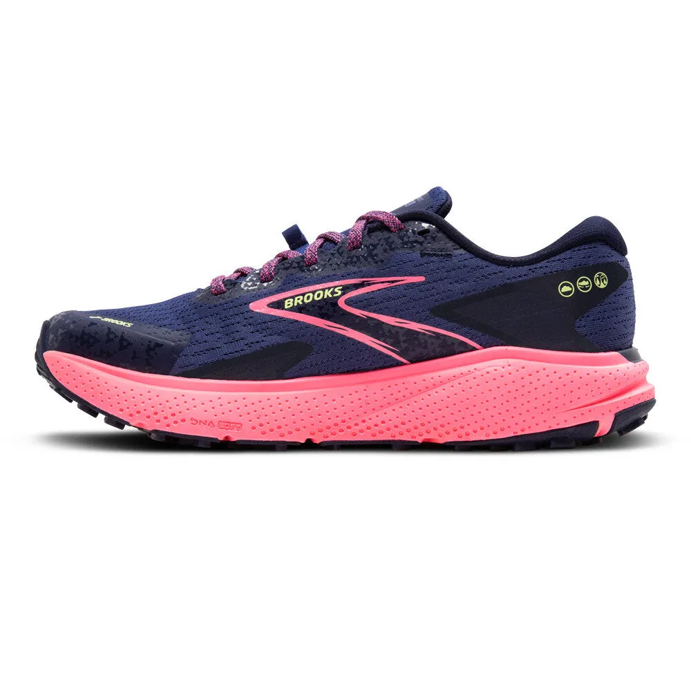 Brooks Divide 5  (Womens) - Grey Blue/Pink/Lime