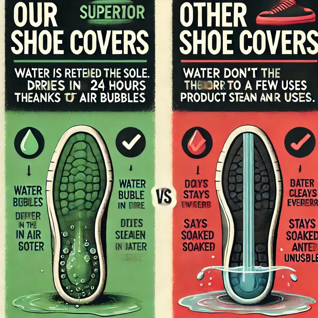 Buzzfoot Boot & Shoe Covers – 8 Years of Peace of Mind, Durable and Ecological for Personal or Service Use