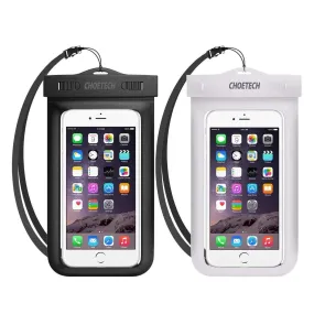 CHOETECH WPC007 Universal WaterProof Cell Phone Pouch 2-Pack Water Phone Cases Full Protection