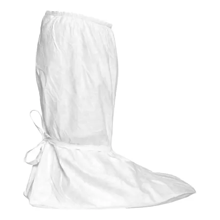 Cleanroom Boot Cover DuPont™ Tyvek® IsoClean® X-Large Calf High PVC Sole White Sterile - Dupont Specialty Products USA LLC  Mfr# IC457SWHXL01000S