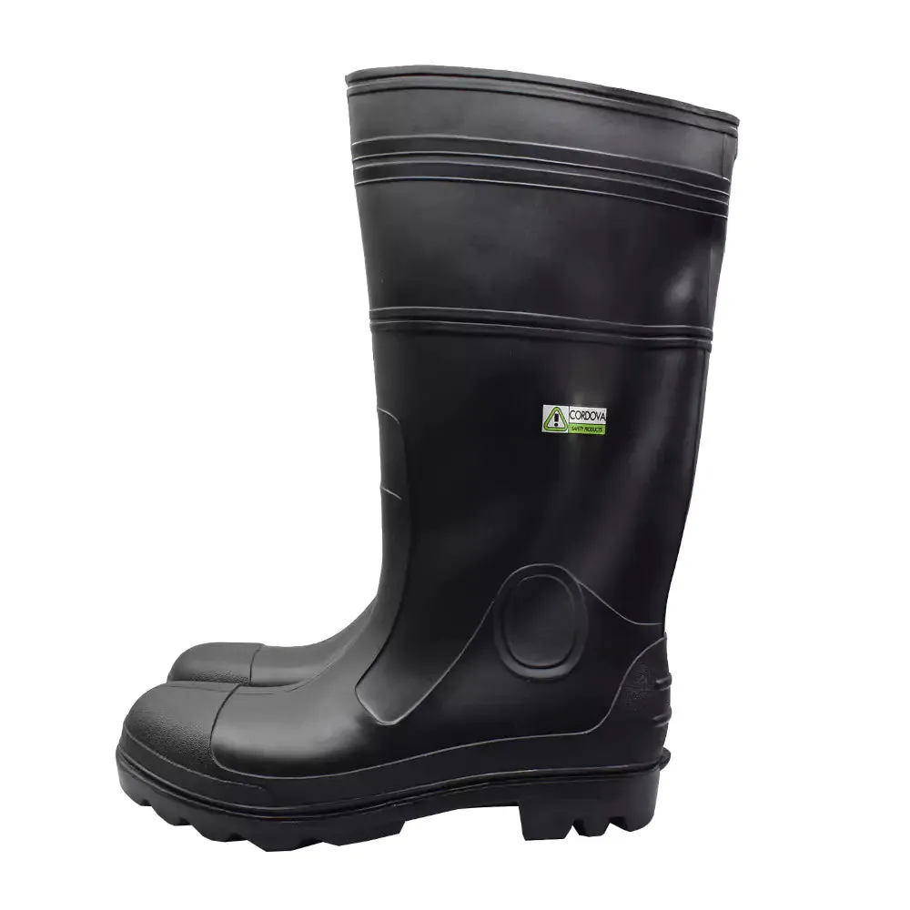 Cordova® Over-Sock Style PVC Safety Boots - Black - PB23