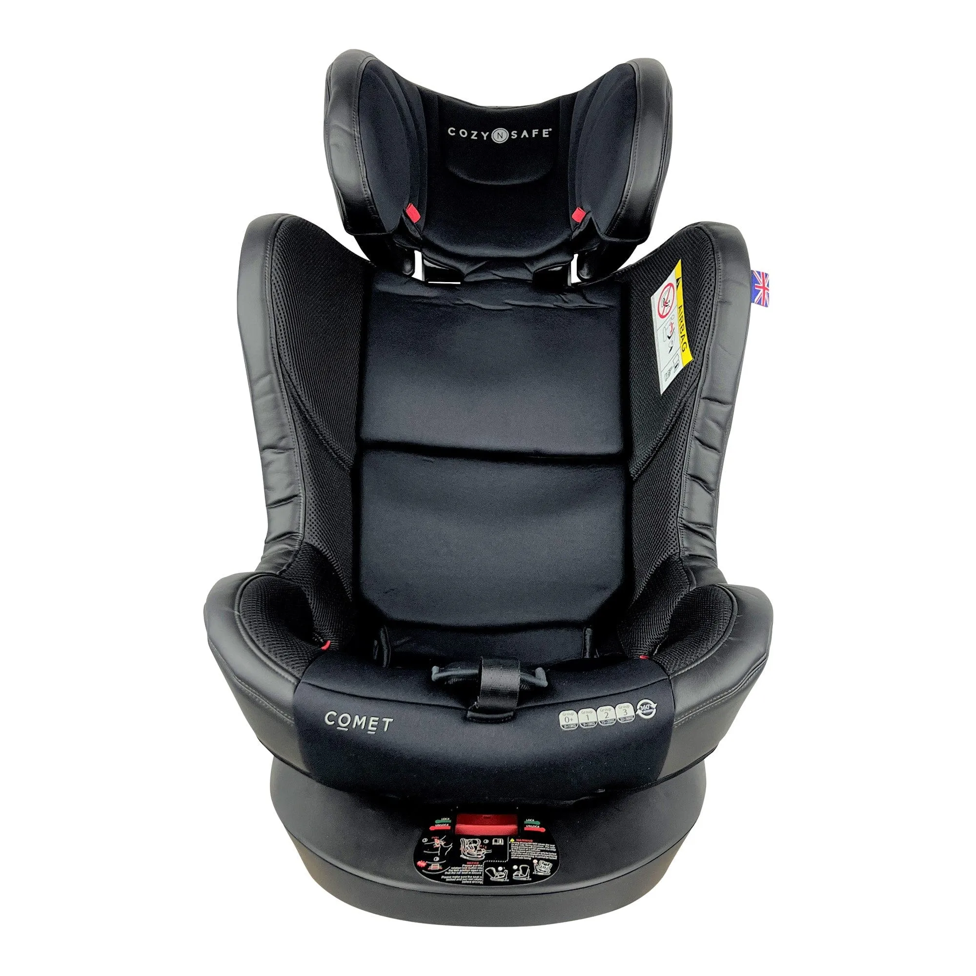 Cozy N Safe Comet Group 0 /1/2/3 360° Rotation Car Seat in Black