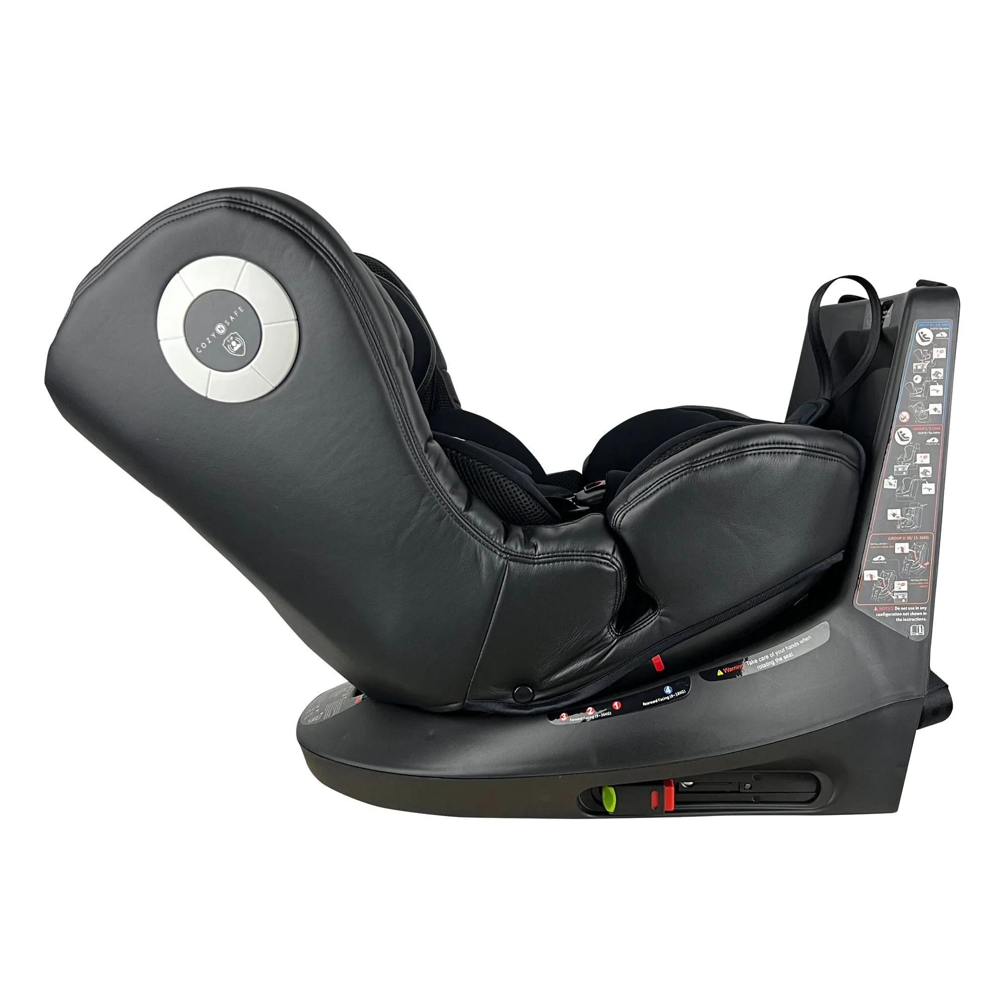 Cozy N Safe Comet Group 0 /1/2/3 360° Rotation Car Seat in Black