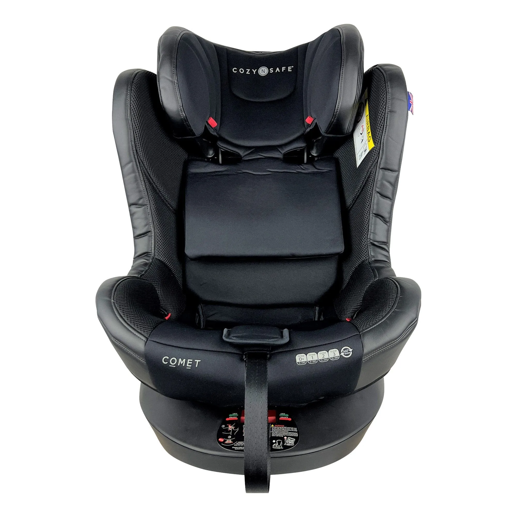 Cozy N Safe Comet Group 0 /1/2/3 360° Rotation Car Seat in Black