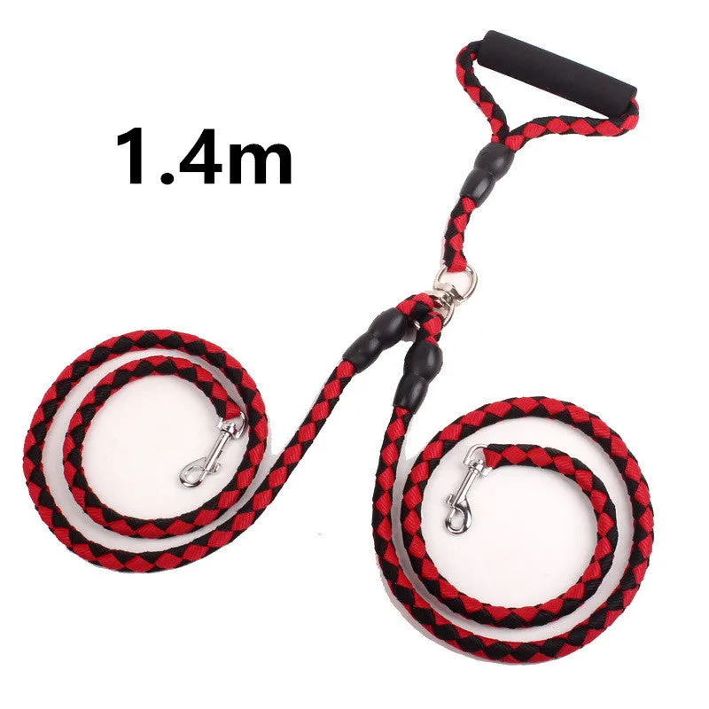 Double-Ended Traction Rope for Walking the Dog