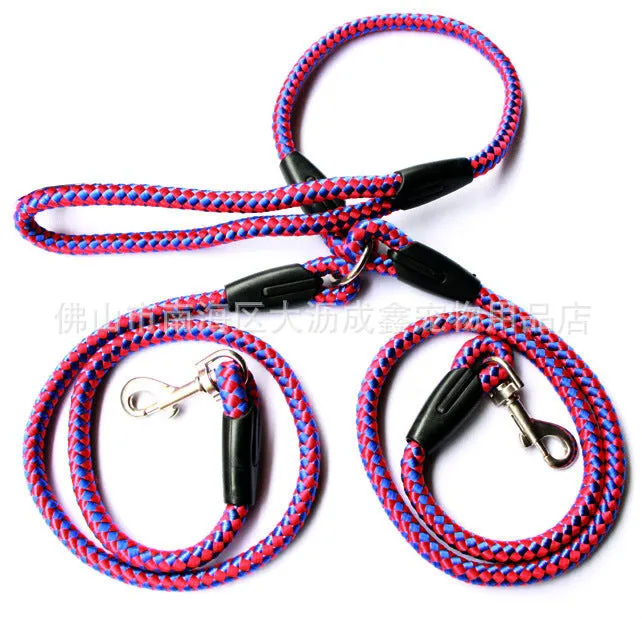 Double-Ended Traction Rope for Walking the Dog