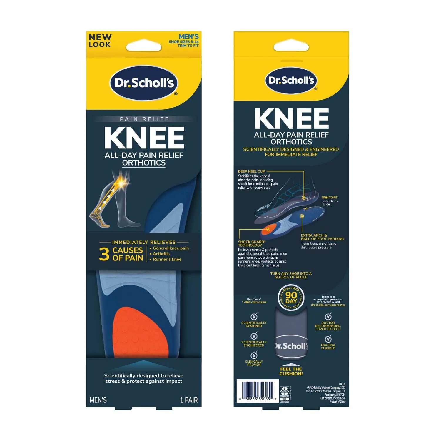 Dr. Scholl's Knee All-Day Pain Relief Orthotics for Men