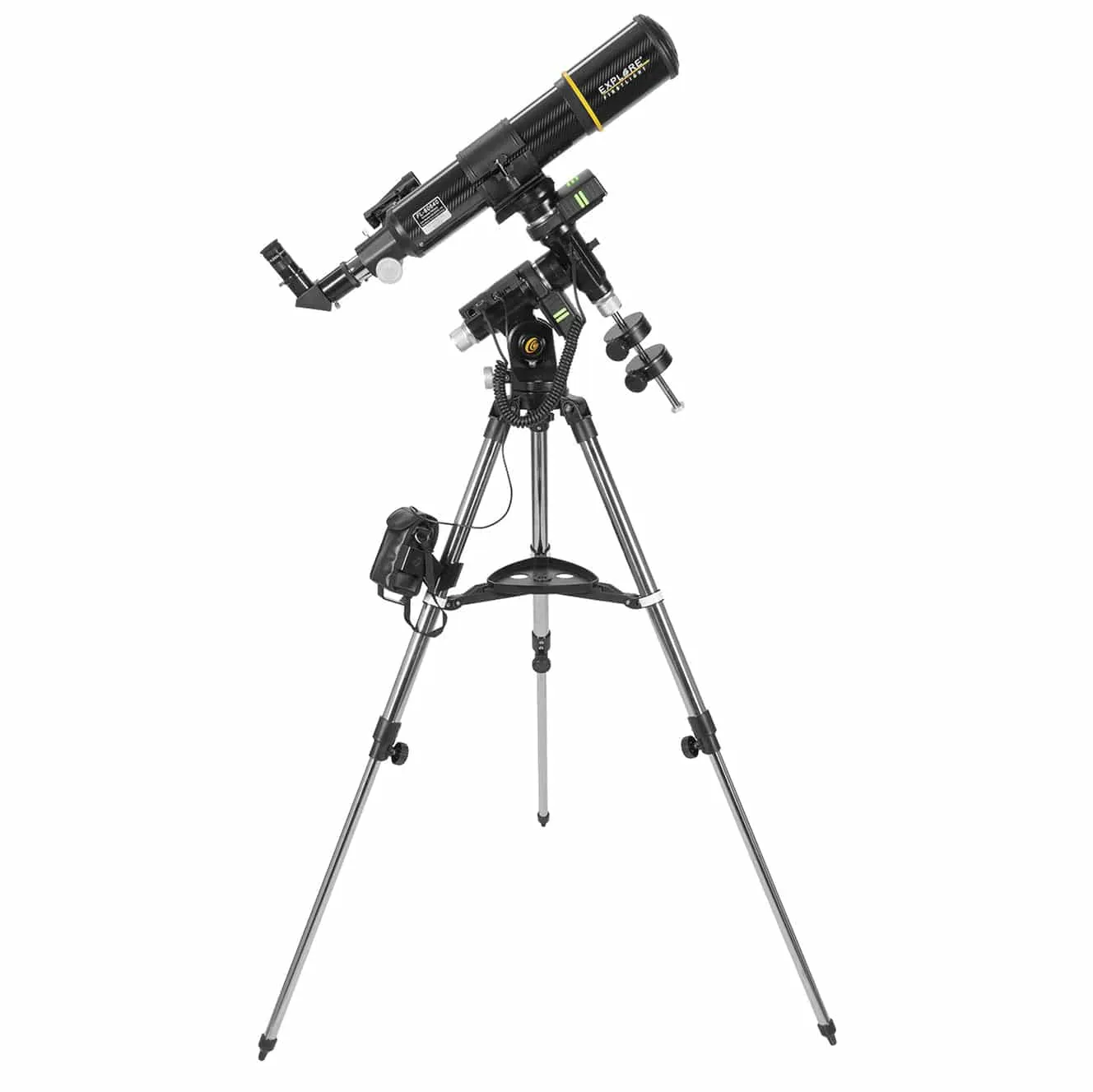 Explore FirstLight 80mm f/8 Carbon Fiber Refractor Telescope Go-To Tracker Combo with Solar Filter