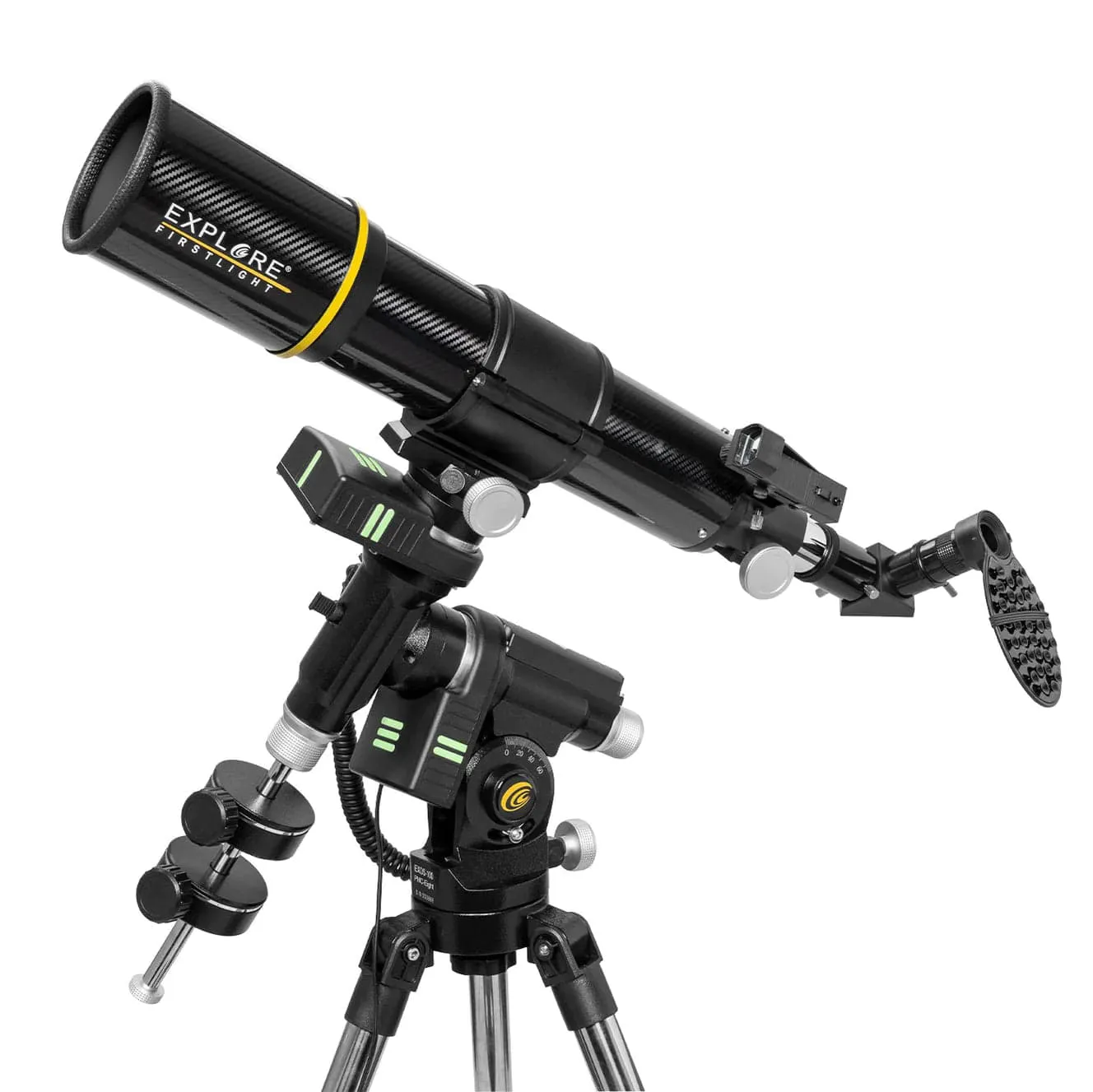 Explore FirstLight 80mm f/8 Carbon Fiber Refractor Telescope Go-To Tracker Combo with Solar Filter