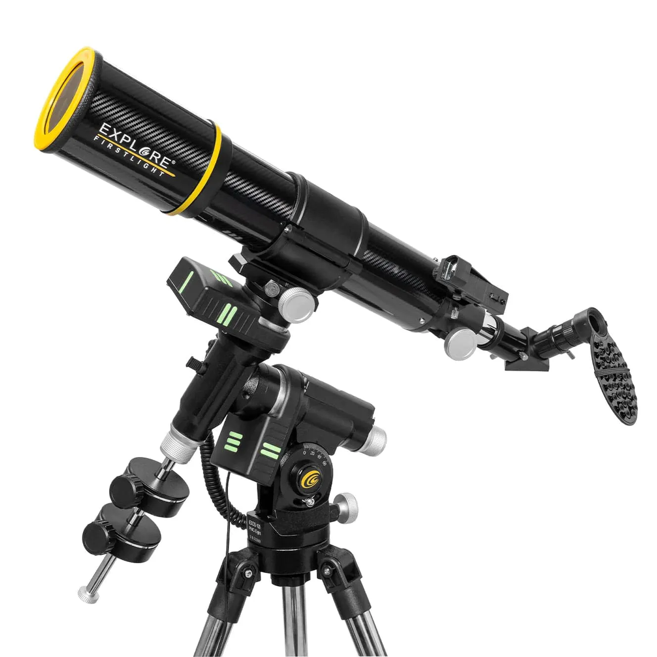 Explore FirstLight 80mm f/8 Carbon Fiber Refractor Telescope Go-To Tracker Combo with Solar Filter