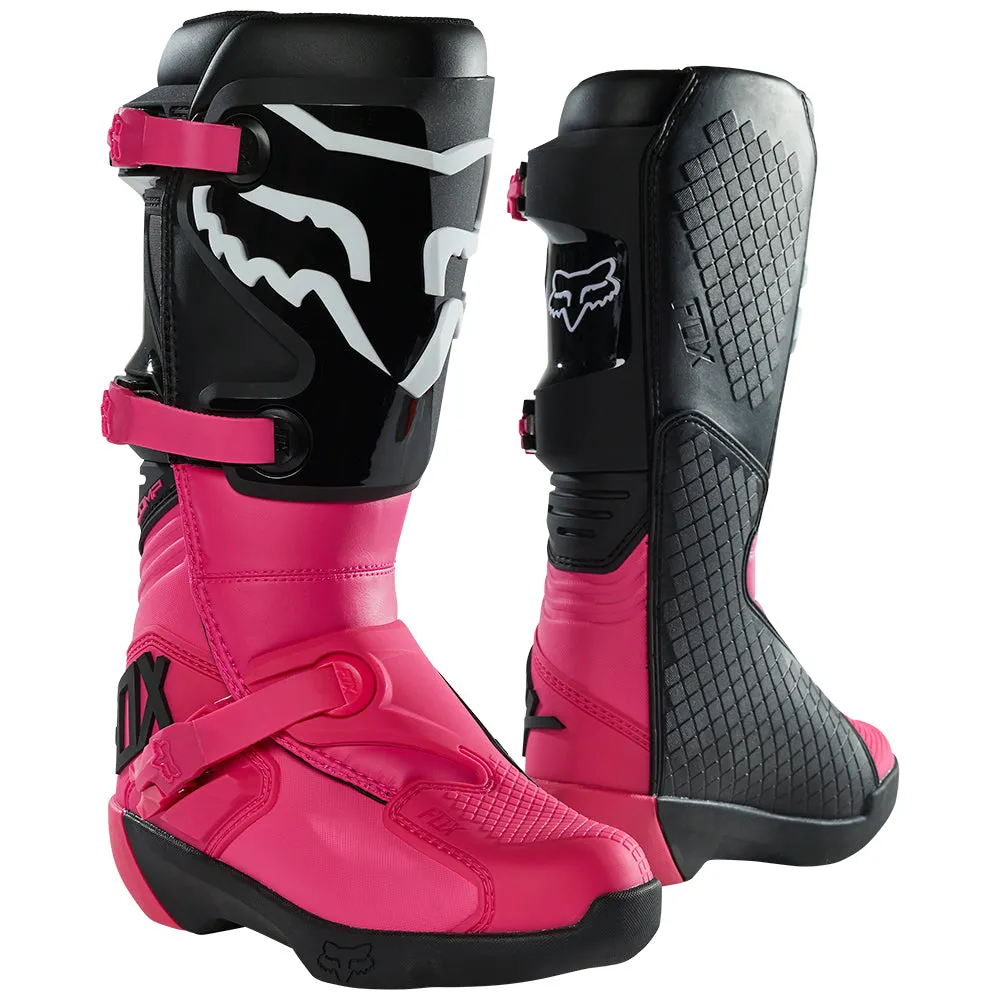 FOX WOMENS COMP BOOTS [BLACK/PINK]