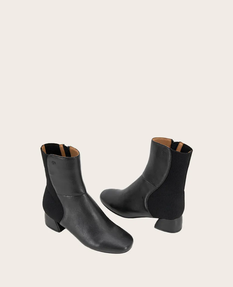 GENTLE SOULS - Emily Leather Elastic Side Zip Boot