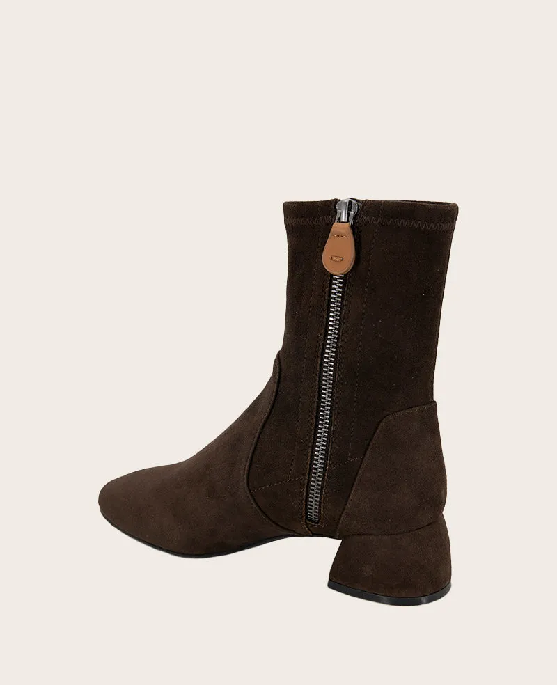 GENTLE SOULS - Emily Suede Side Zip Boot