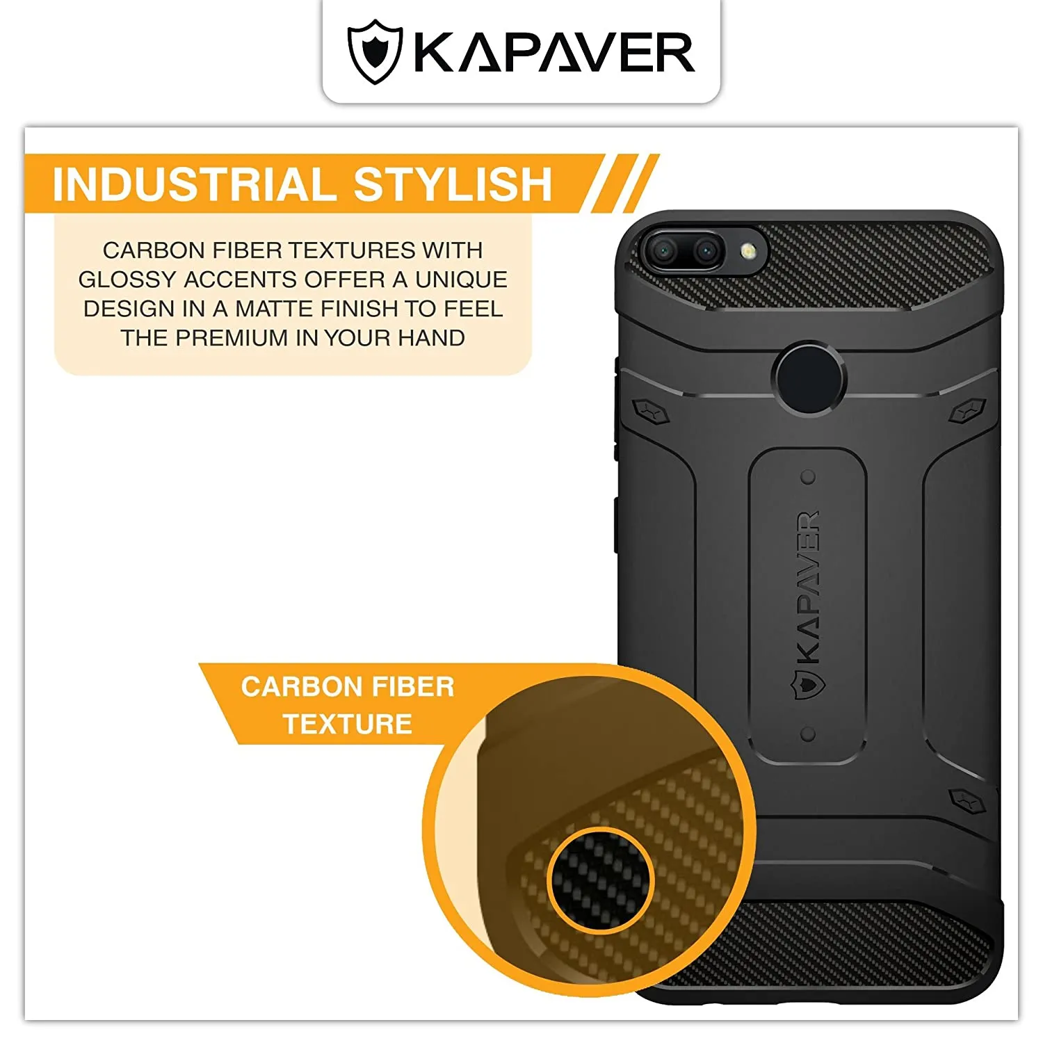 Rugged Black Back Cover Case for Honor 9N - Durable Protection & Stylish Design