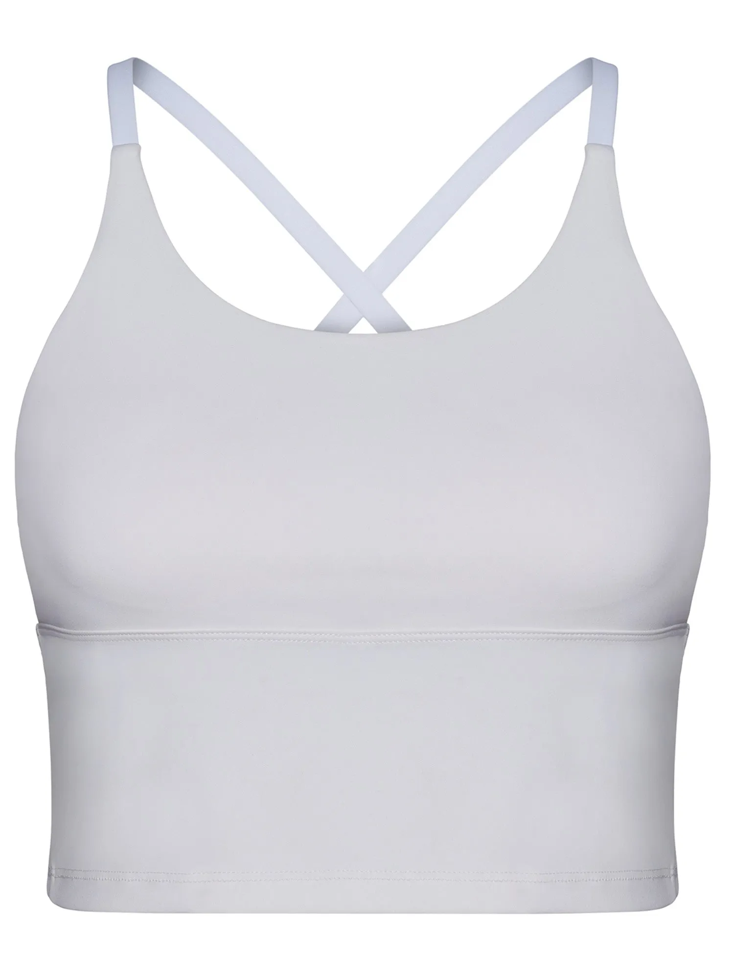 Ivory Cross Back Sports Bra