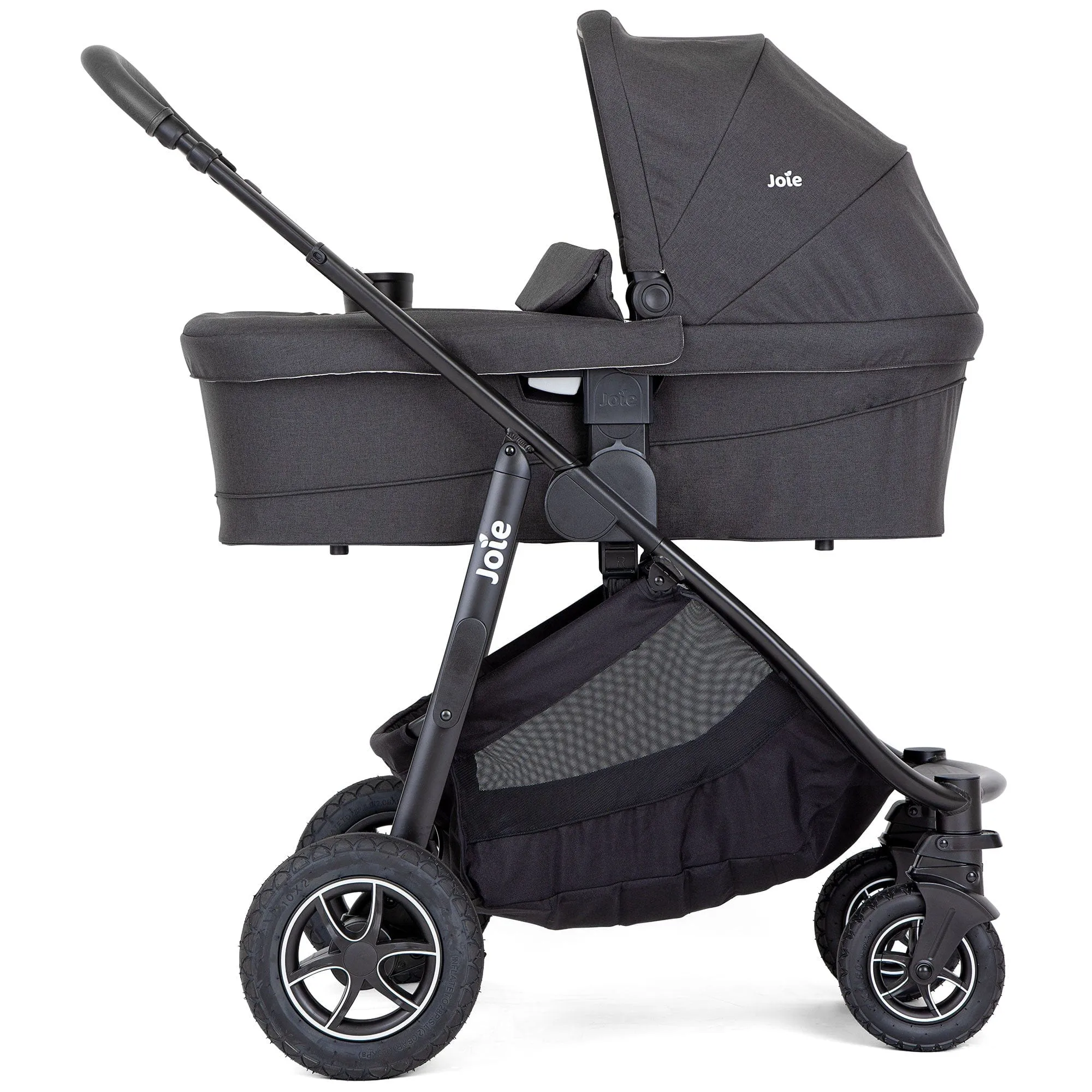 Joie Versatrax Pushchair and Ramble XL Carrycot in Shale