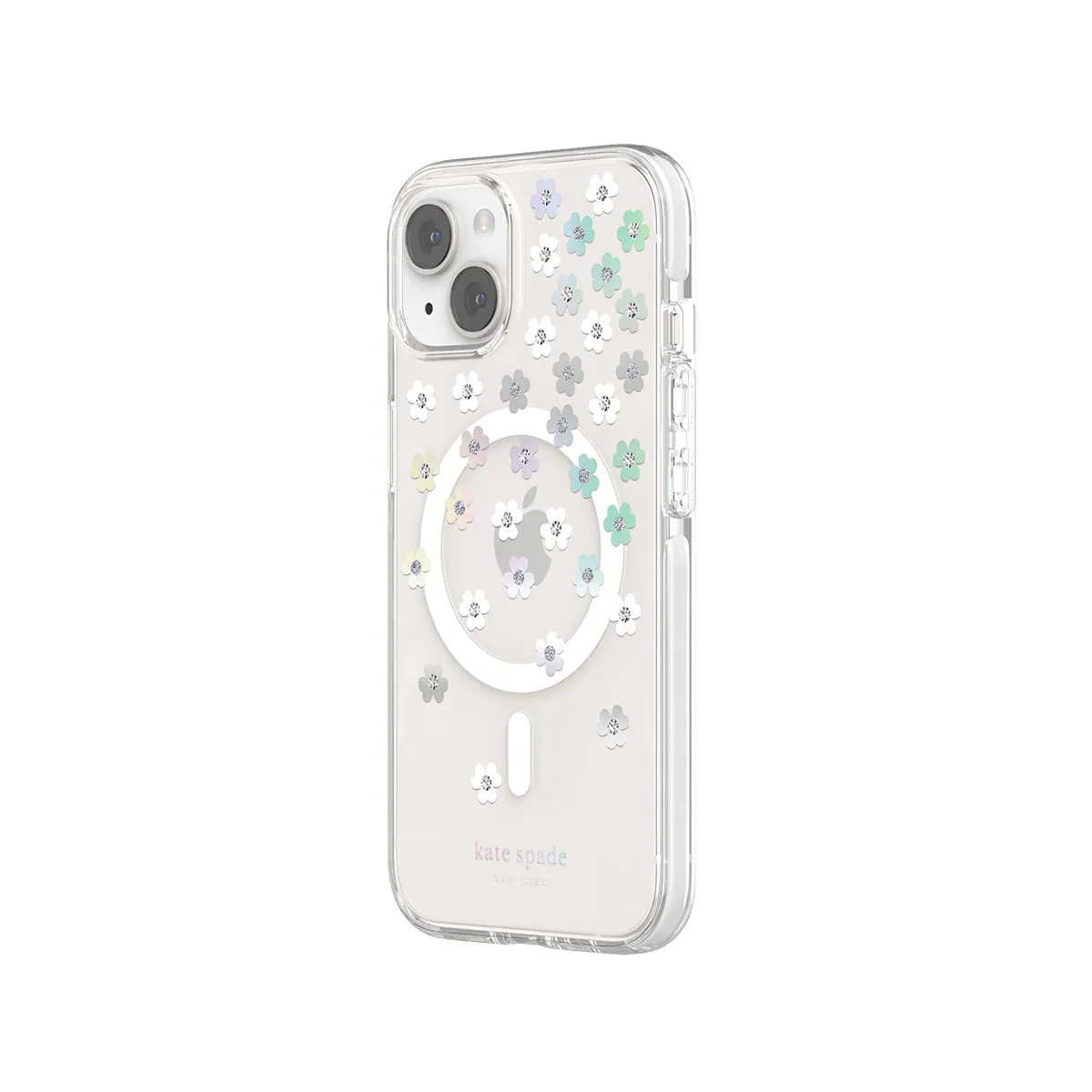 Kate Spade New York Protective Hardshell for MagSafe Case for iPhone 13/14 Series (Scattered Flowers)