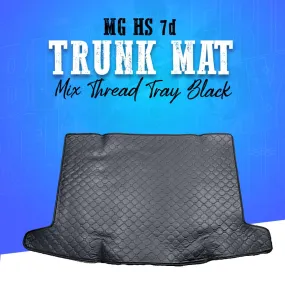 MG HS 7D Trunk Mat Mix Thread Tray Black - Model 2020-2021 - Cargo Boot Liner Diggi Protection Tray Cover