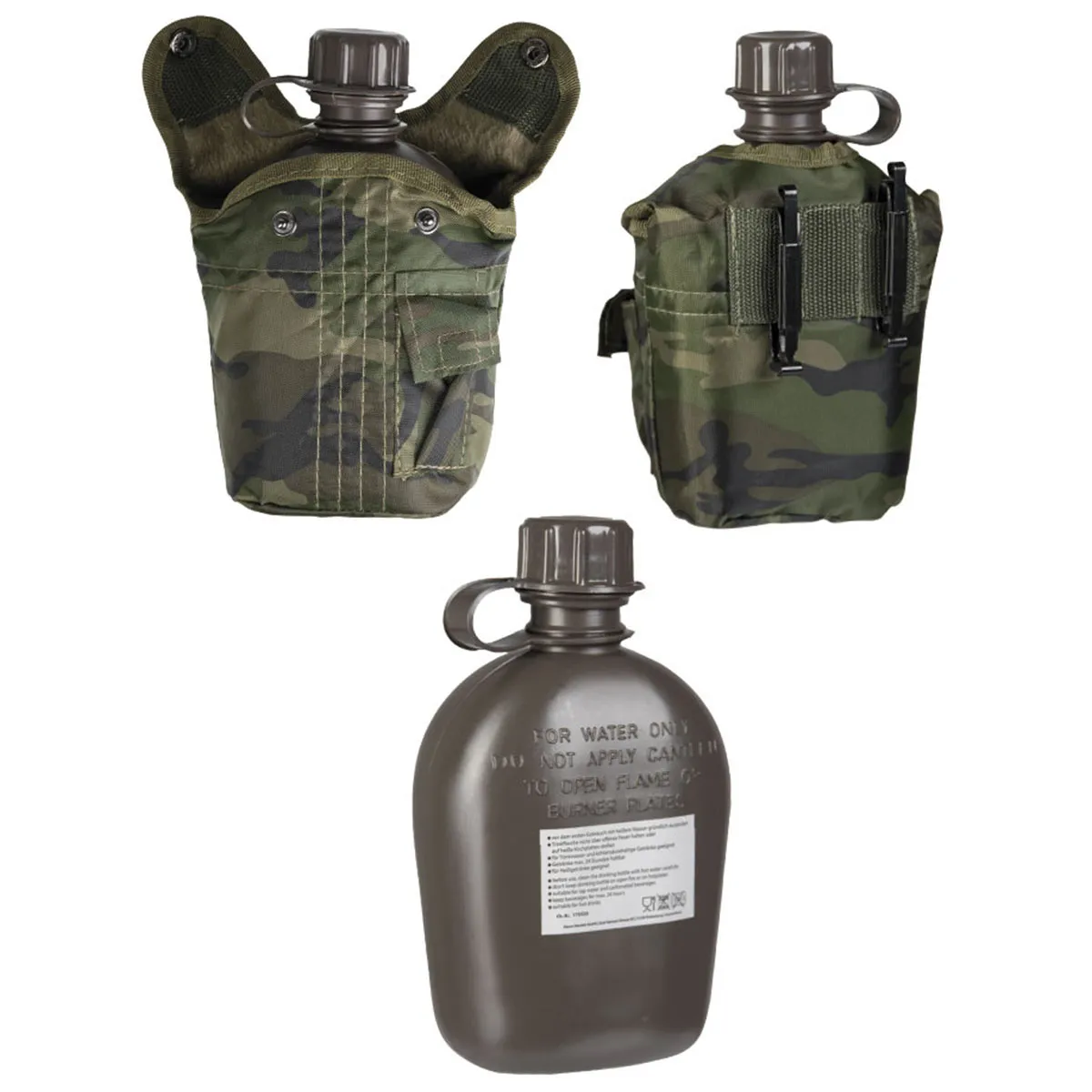 Mil-Tec US 1-Litre Canteen Woodland Camo