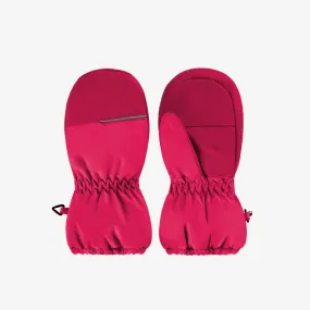 Mitaines fuchsia imperméables doublées en Thinsulate™, bébé || Fuchsia waterproof mittens lined in Thinsulate™, baby