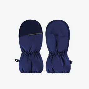 Mitaines marine imperméables doublées en Thinsulate™, bébé || Navy waterproof mittens lined in Thinsulate™, baby