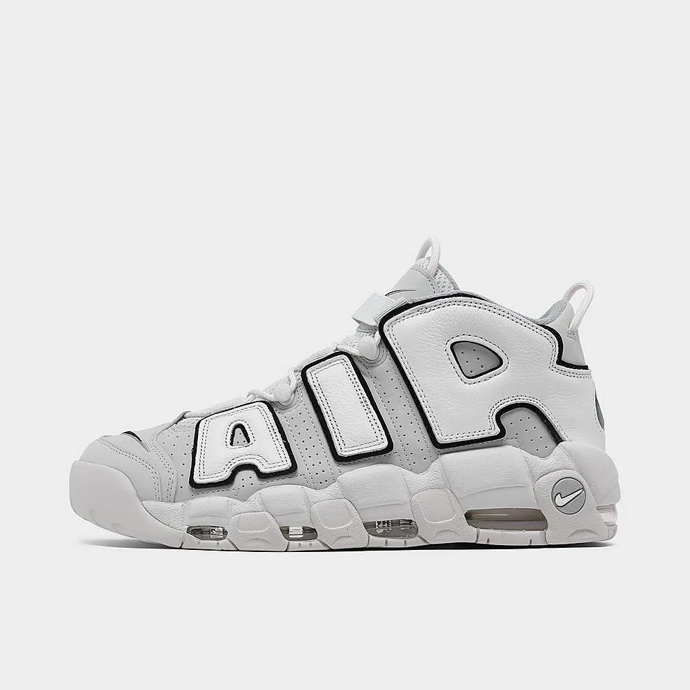 Nike Kid's Air More Uptempo Shoes - Phantom White / Sand Drift / Light Iron Ore