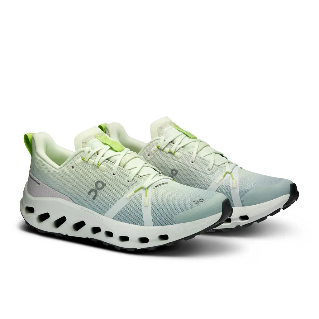 On Running Cloudsurfer Trail Waterproof (Womens) - Lime/Mineral