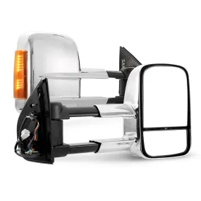 Pair Chrome Towing Extendable Mirrors for Holden Colorado7 MY2013-MY2016