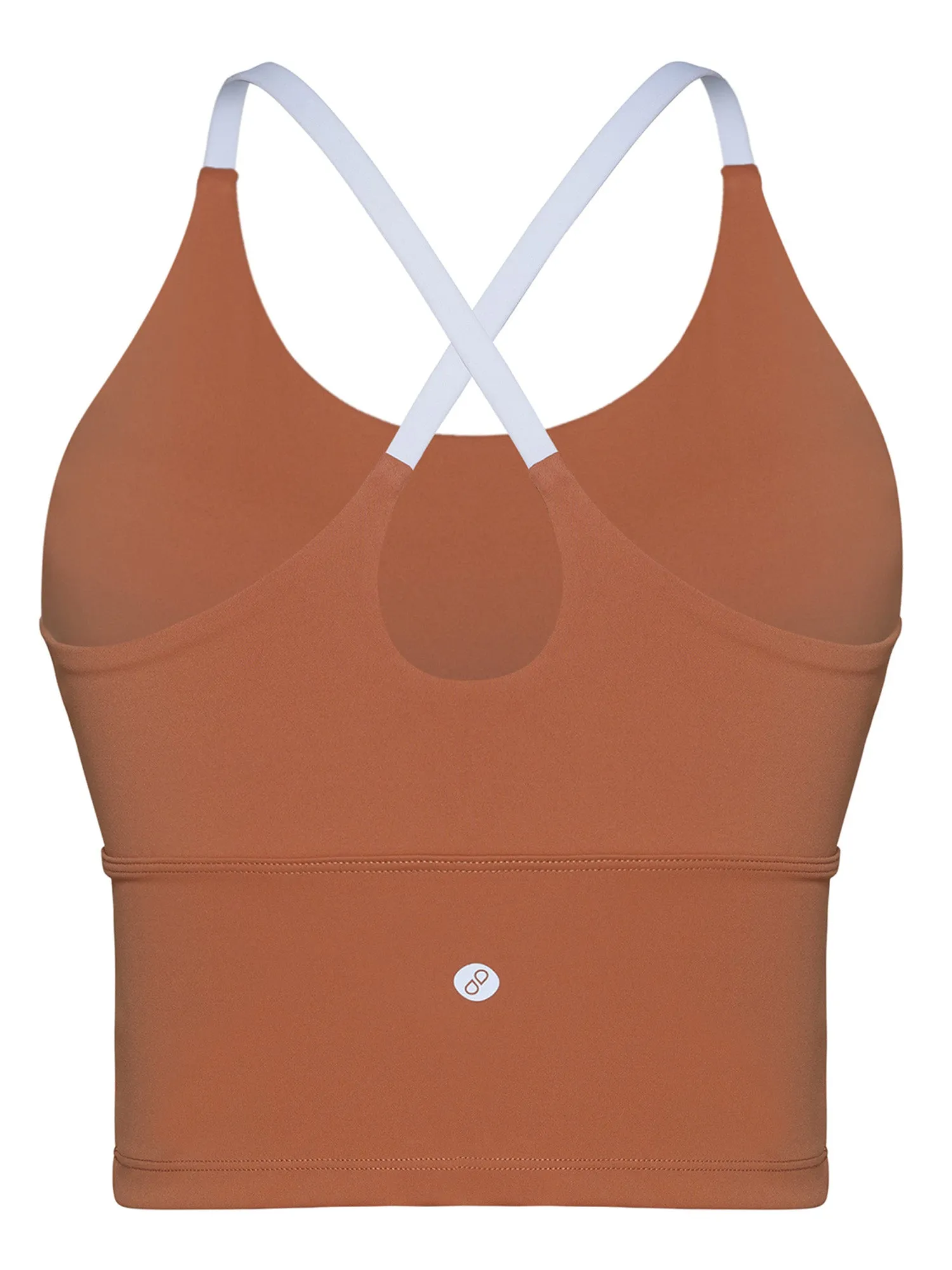 Pecan Cross Back Sports Bra