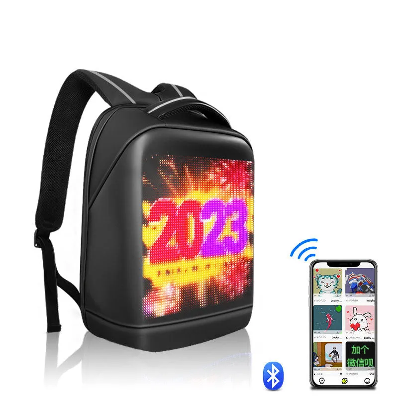 Pixel Art LED Waterproof Backpack