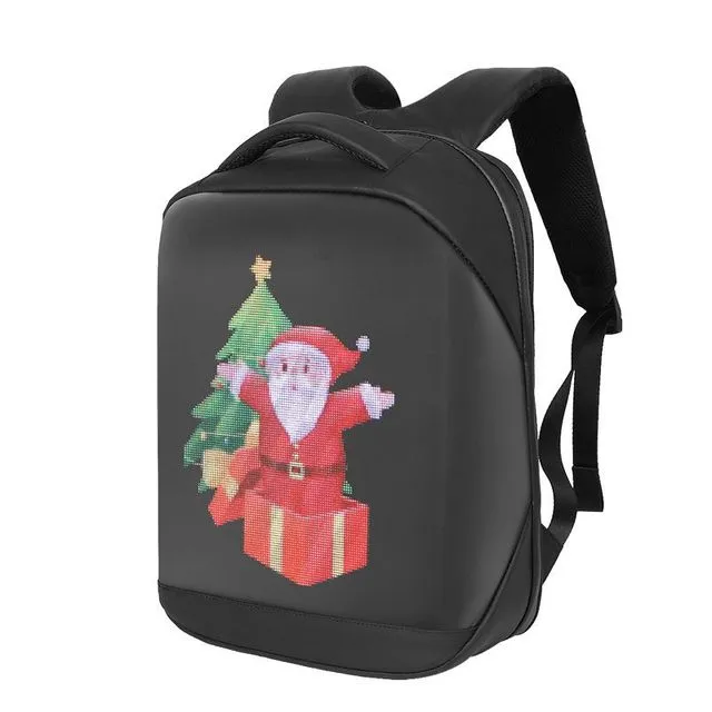 Pixel Art LED Waterproof Backpack