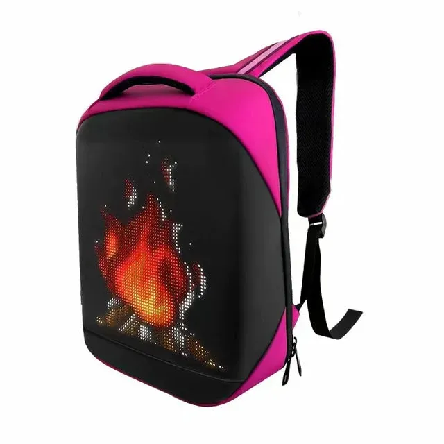 Pixel Art LED Waterproof Backpack