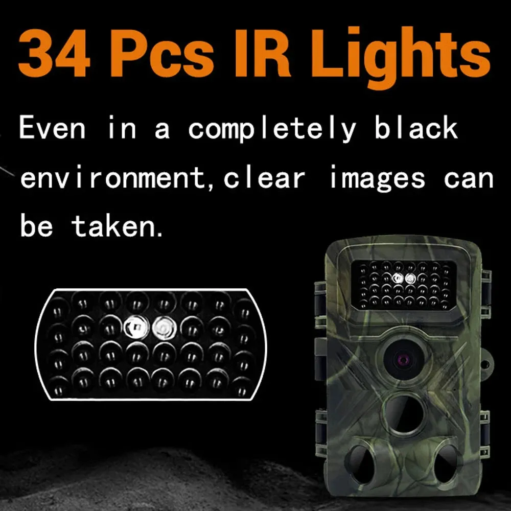 PR3000 Taking Trail Camera 36MP 1080P Night Photo Video Multifunction Outdoor Huntings Animal Observation Monitor Hunting Camera