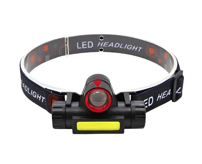 Q5 COB Mini Led Zoomble Headlamp Usb Rechargeable Portable Headlight 18650 Built-in Battery Outdoor Fishing Camping Head Lantern