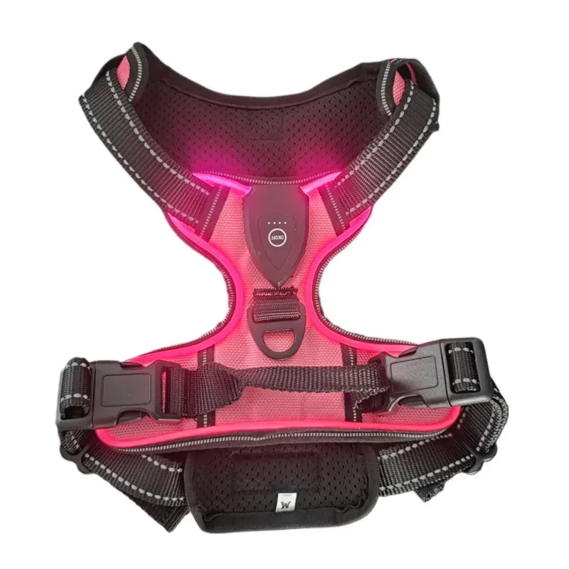 Rechargeable LED Dog Harness – Nighttime Safety Essential