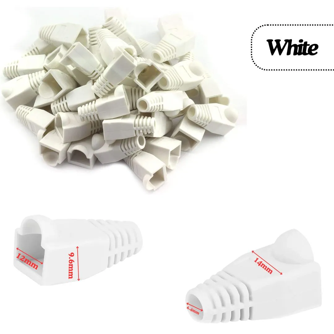 RJ45 Ethernet Cable Strain Relief Boots Connector Plug Cover Caps