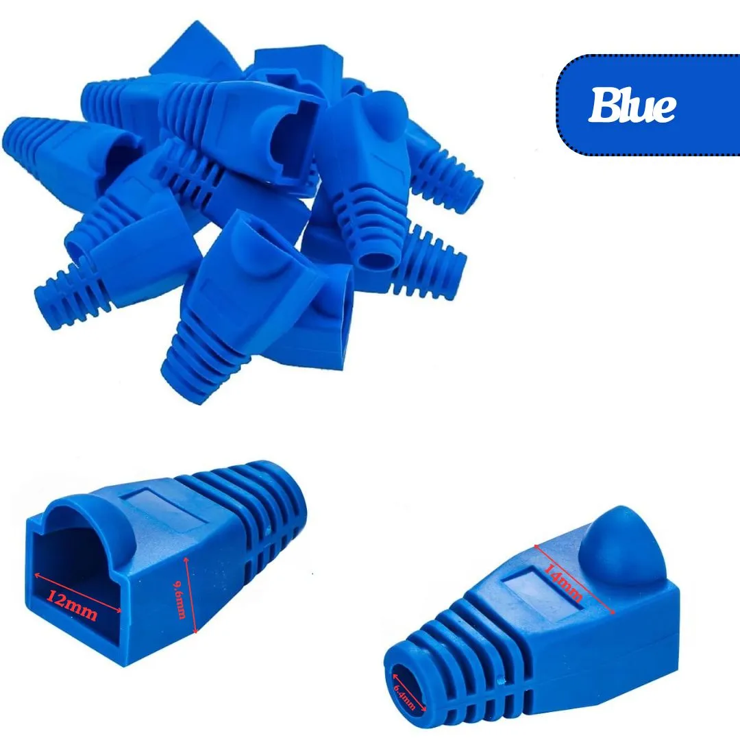 RJ45 Ethernet Cable Strain Relief Boots Connector Plug Cover Caps